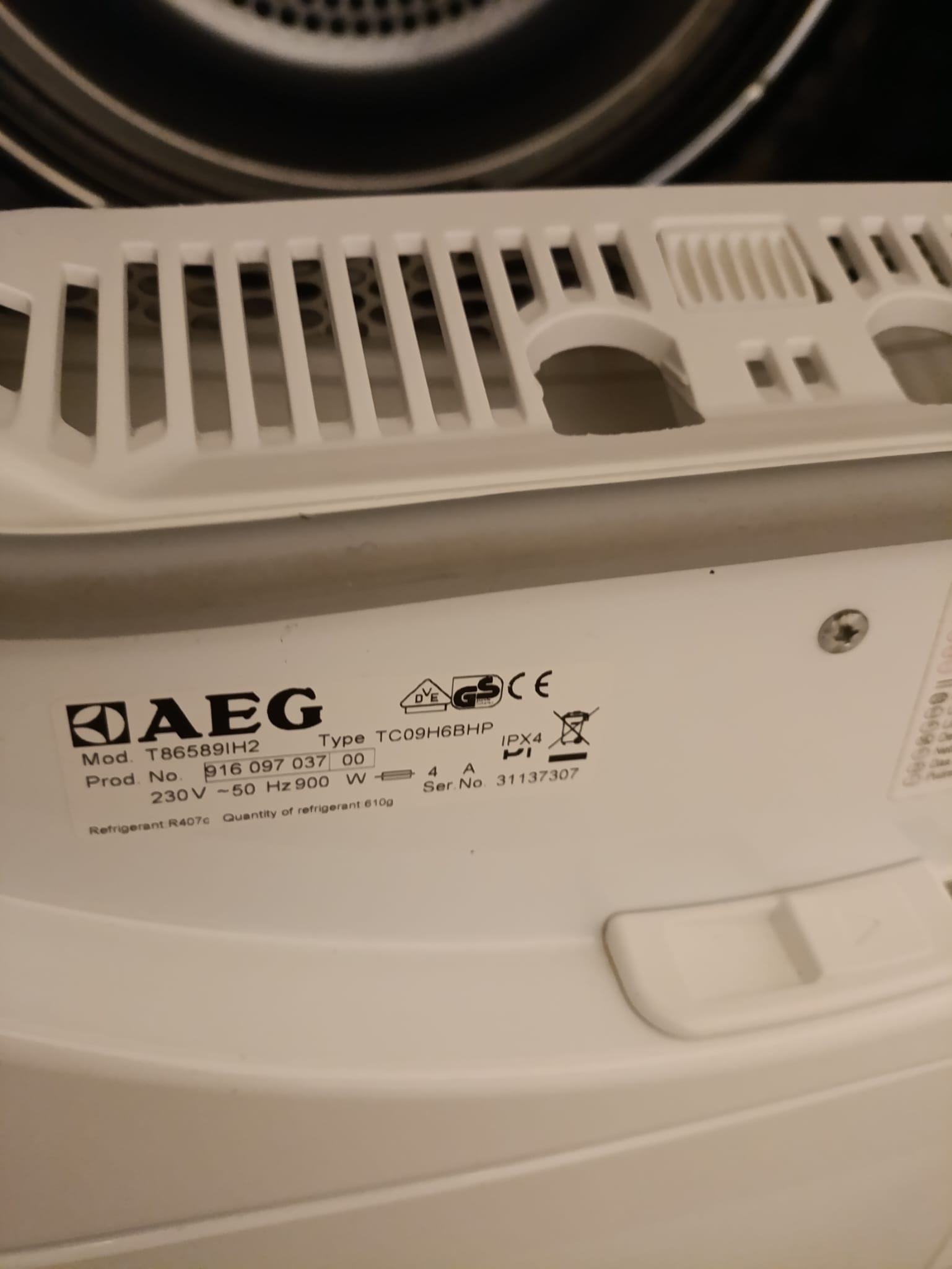 AEG T86589IH2 Warmtepompdroger - Image 3